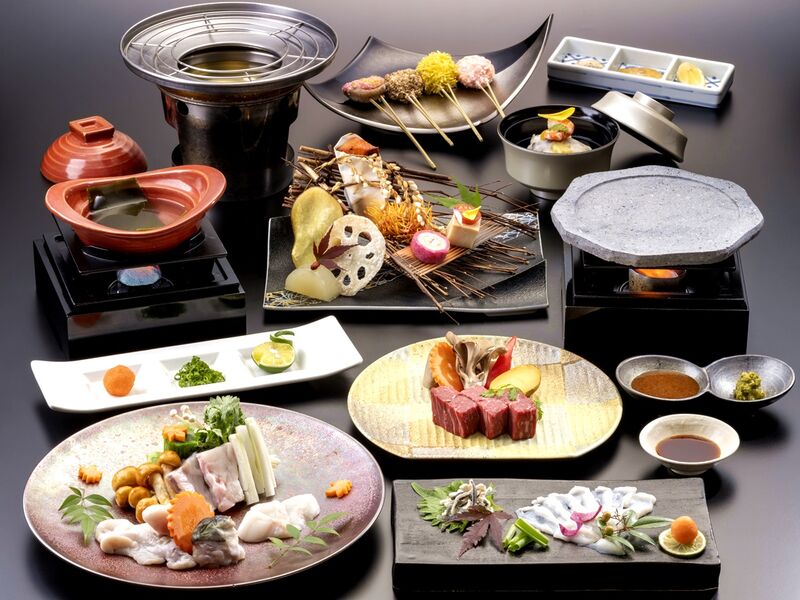 [Winter only] Fugu kaiseki x Shinshu beef steak x oil and fondue feast